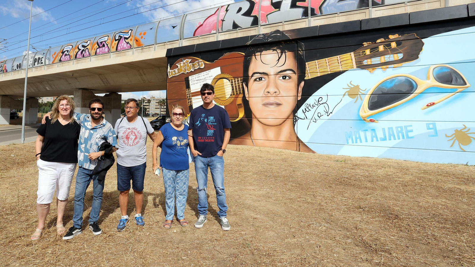 Graffiti de Migue Benítez de 'Los Delinqüentes' en San José Obrero