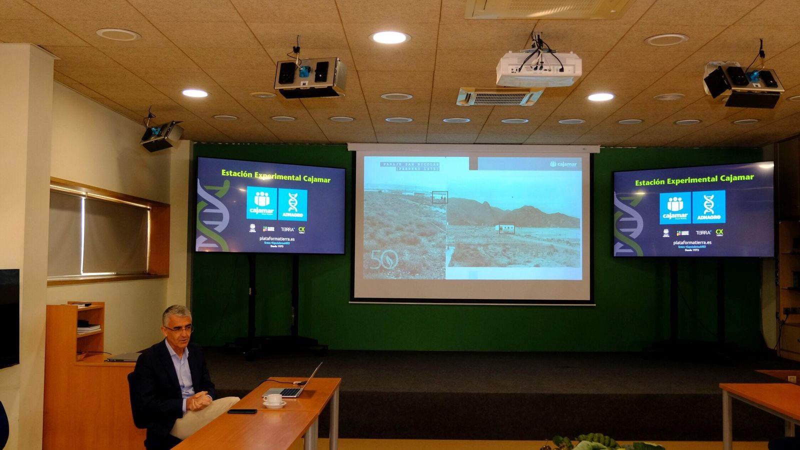 Roberto García Torrente, durante la presentación inicial.