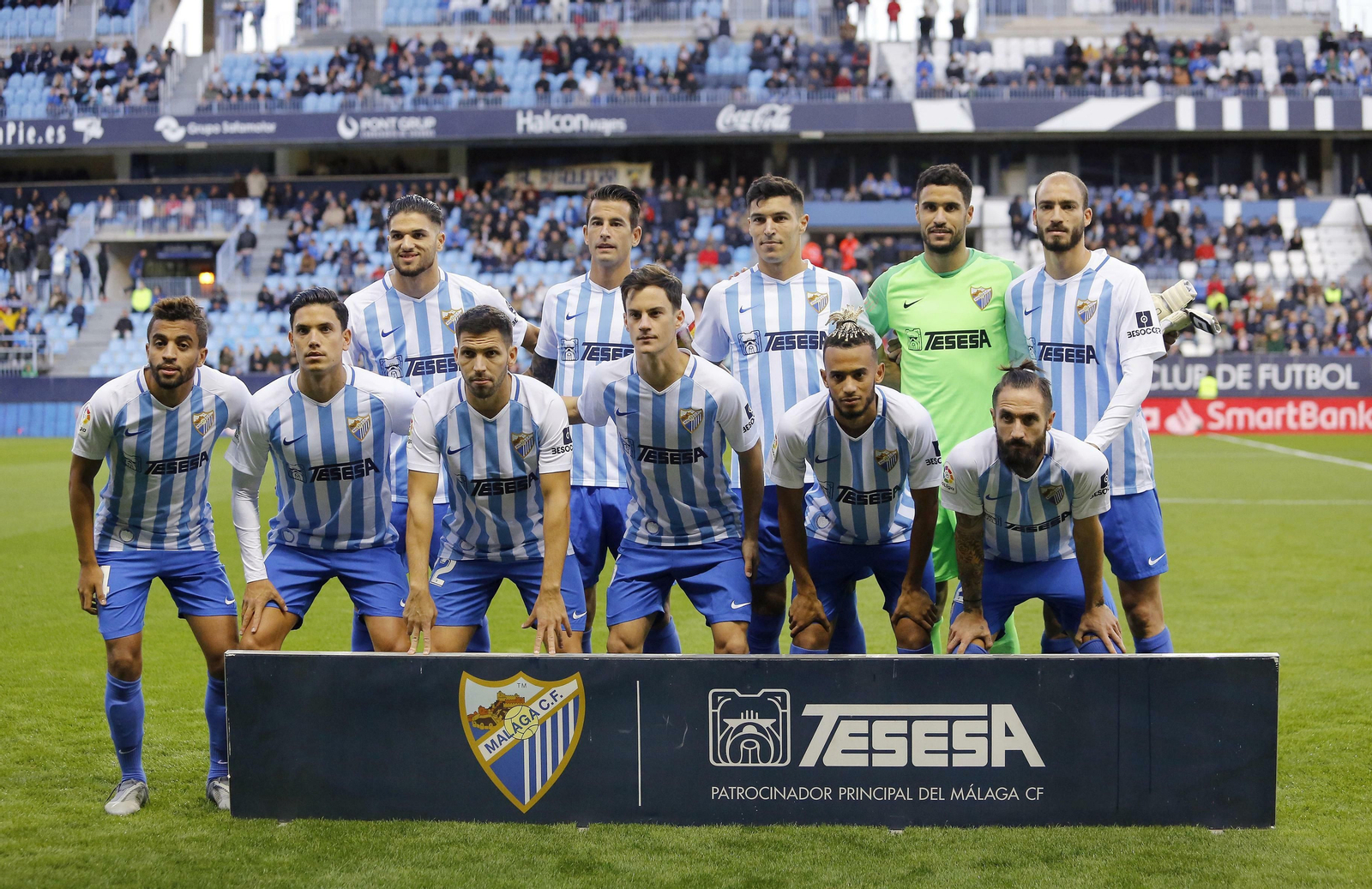 El once del Málaga CF ante el Fuenlabrada.