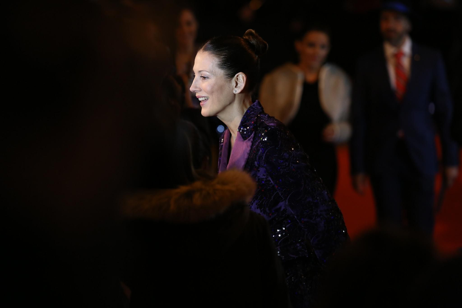 La alfombra roja de la inauguración del Teatro del Soho.