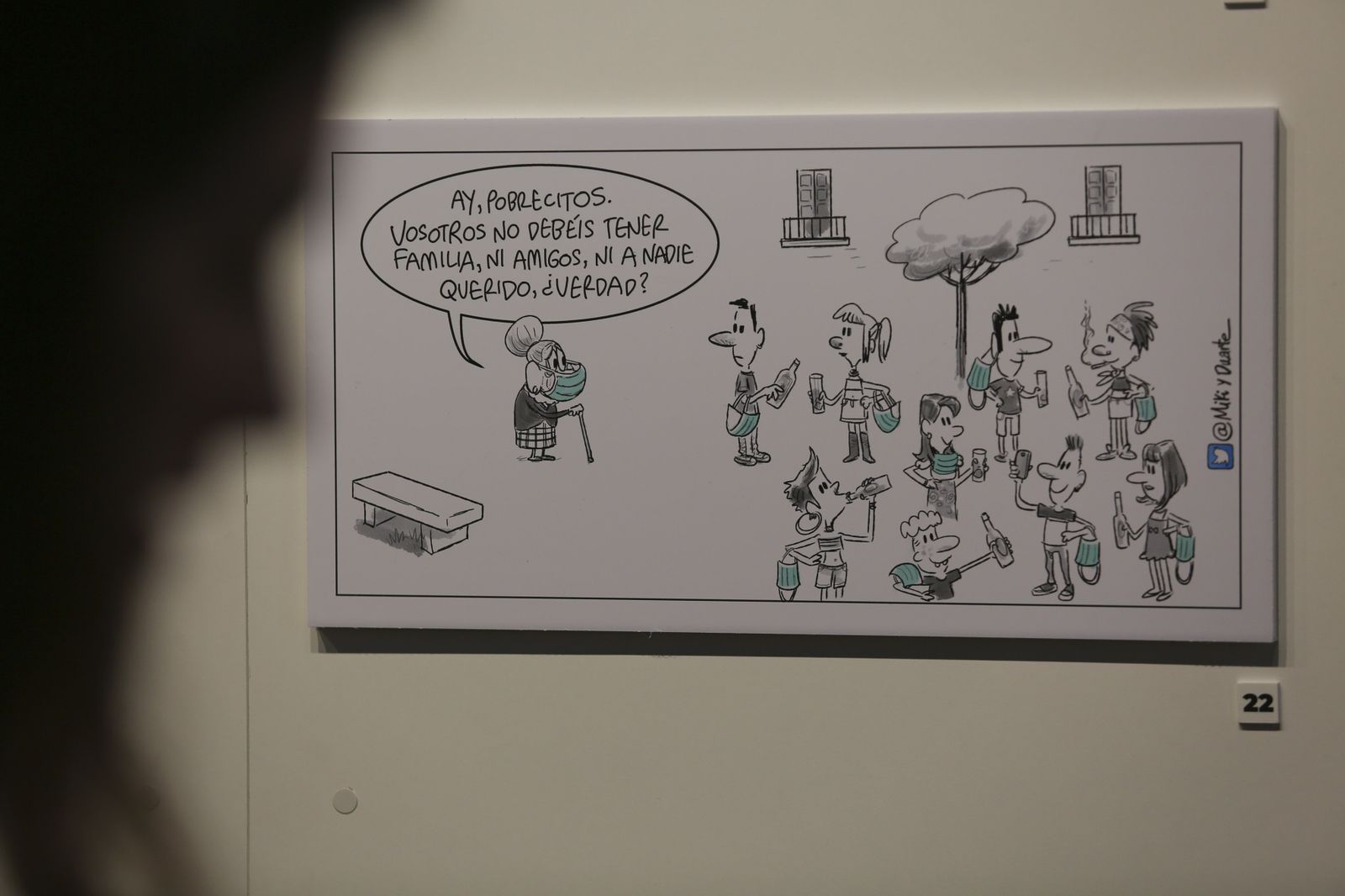 Exposición de viñetas de Miki y Duarte (fotos)