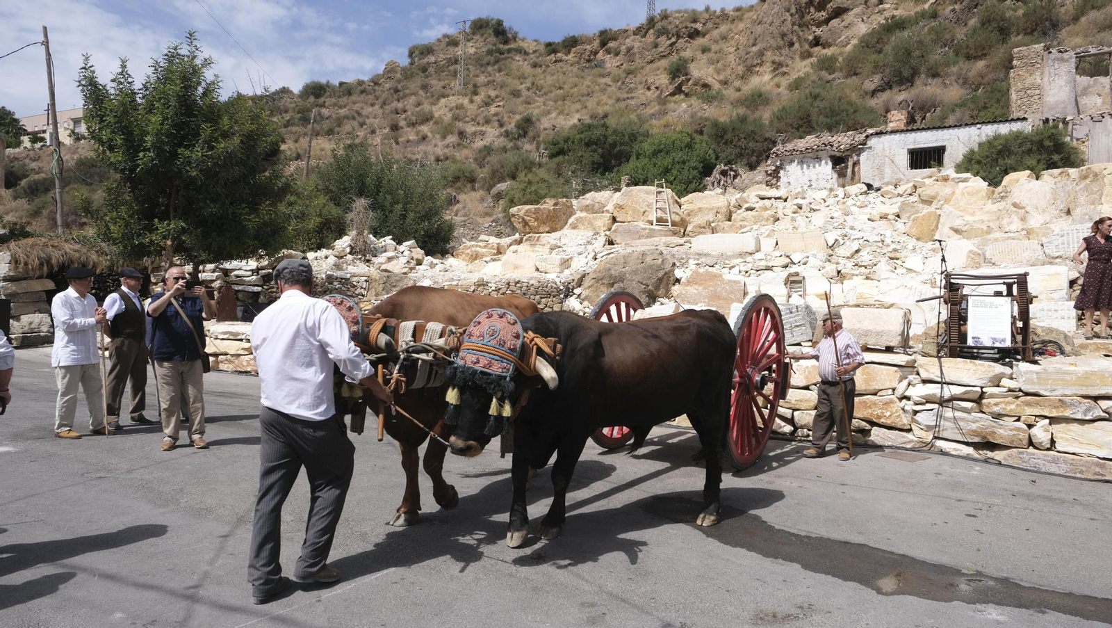 Imágenes de la recreación histórica Canteros y Caciques, en Macael