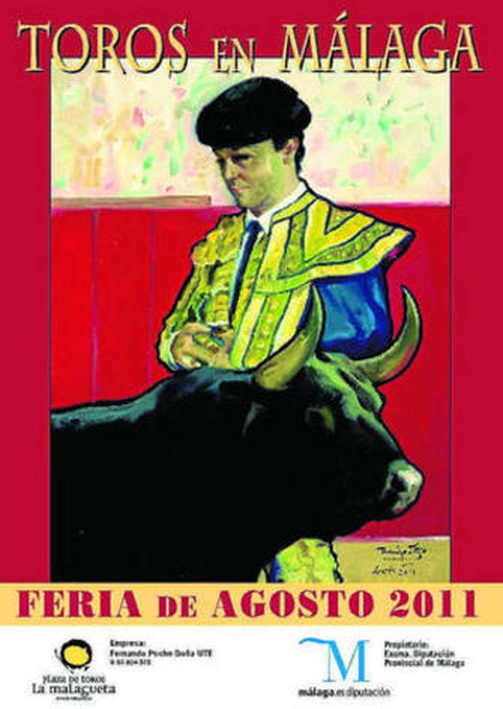 Cartel anunciador de la Feria de agosto 2011, obra de Rando Soto.