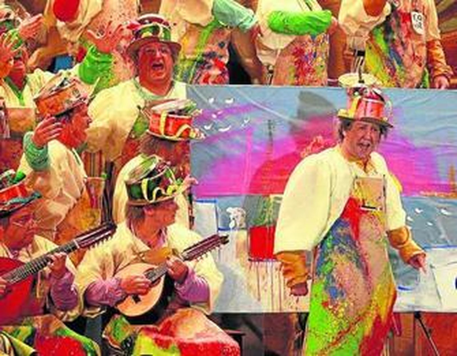 El coro 'Los manitas' no consiguió meterse en la final este año.