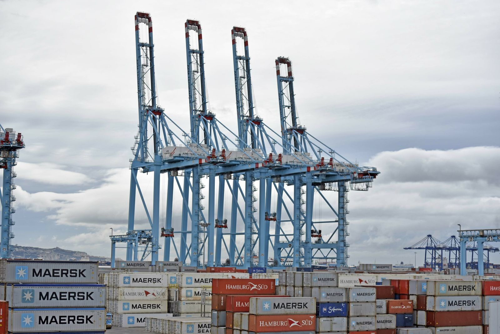Grúas en el Puerto de Algeciras.