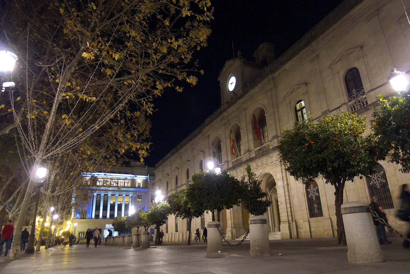 Fachada principal del Ayuntamiento de Sevilla.
