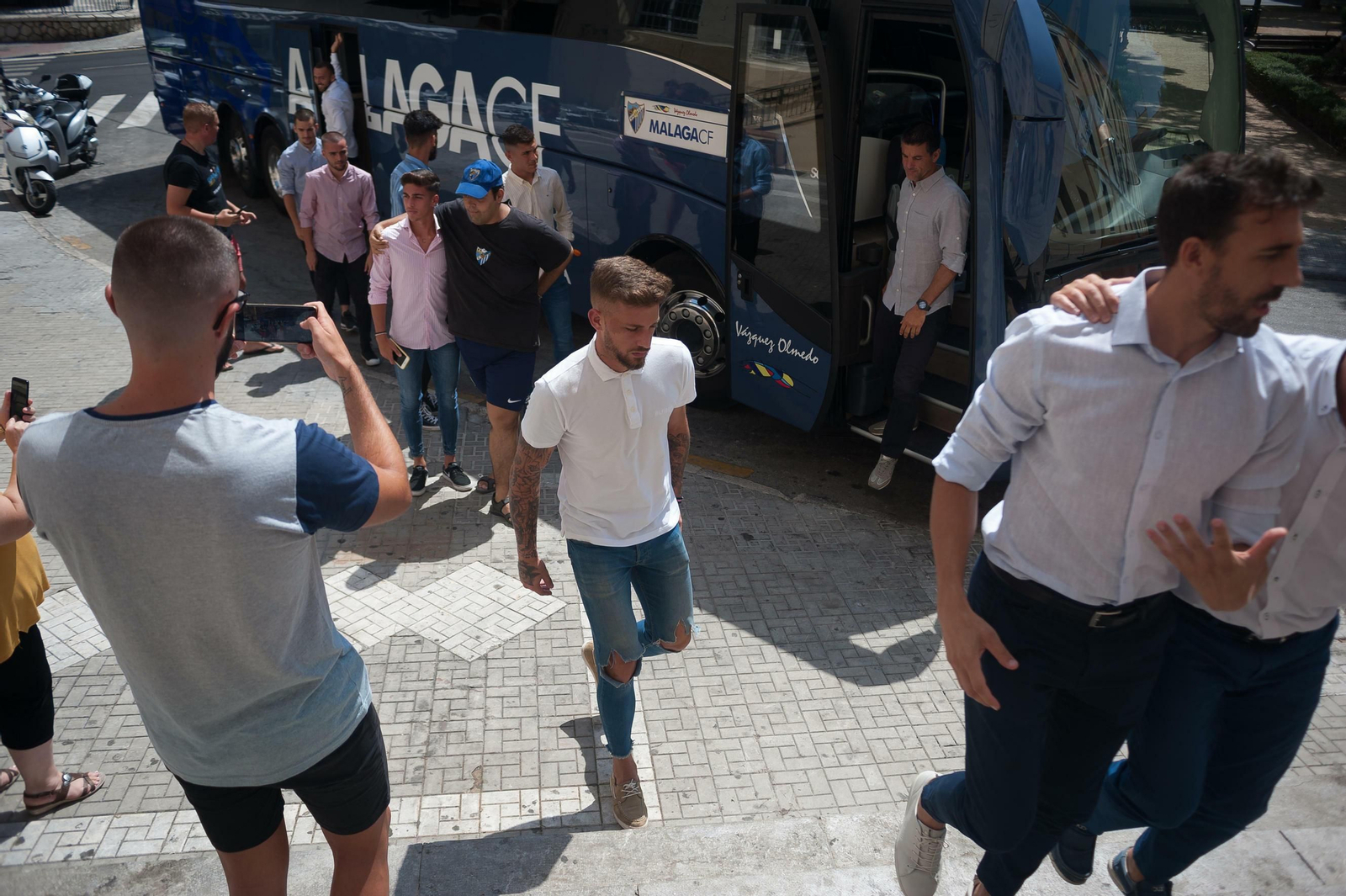 Las fotos del Málaga CF en la Divina Pastora