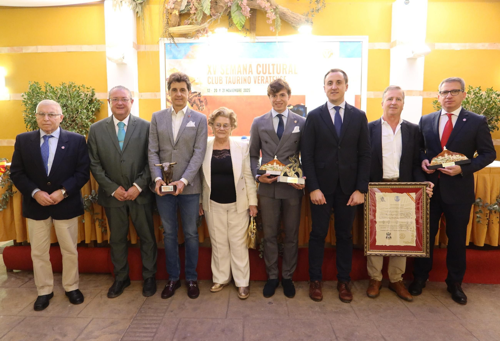Entrega del premio en la Terraza Carmona.