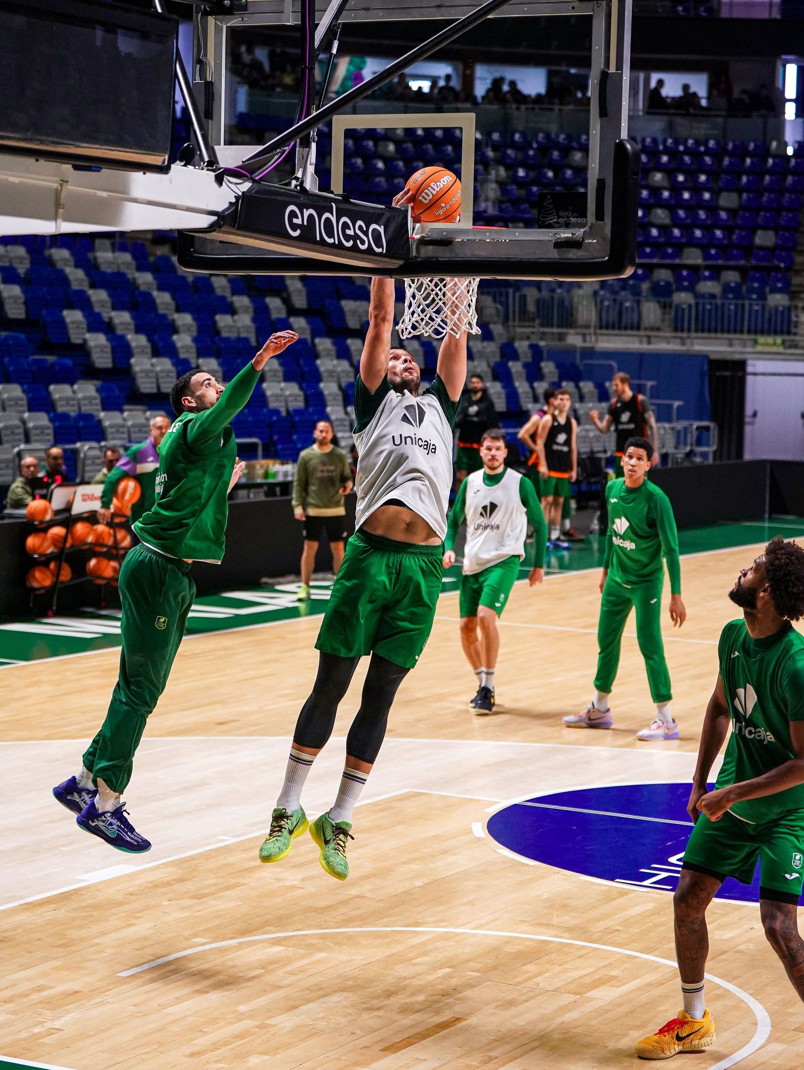 El Unicaja trabaja en el Carpena con semana larga antes de ir a Valencia