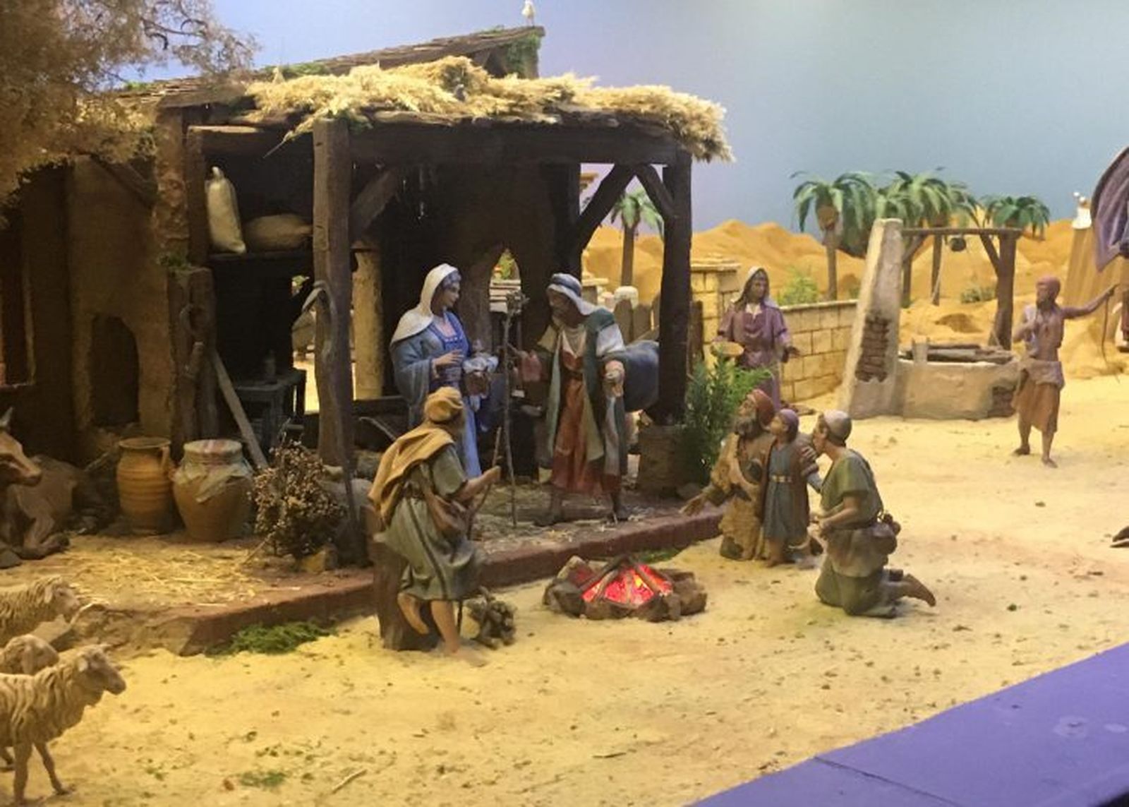 Uno de los belenes expuestos en años anteriores en La Línea