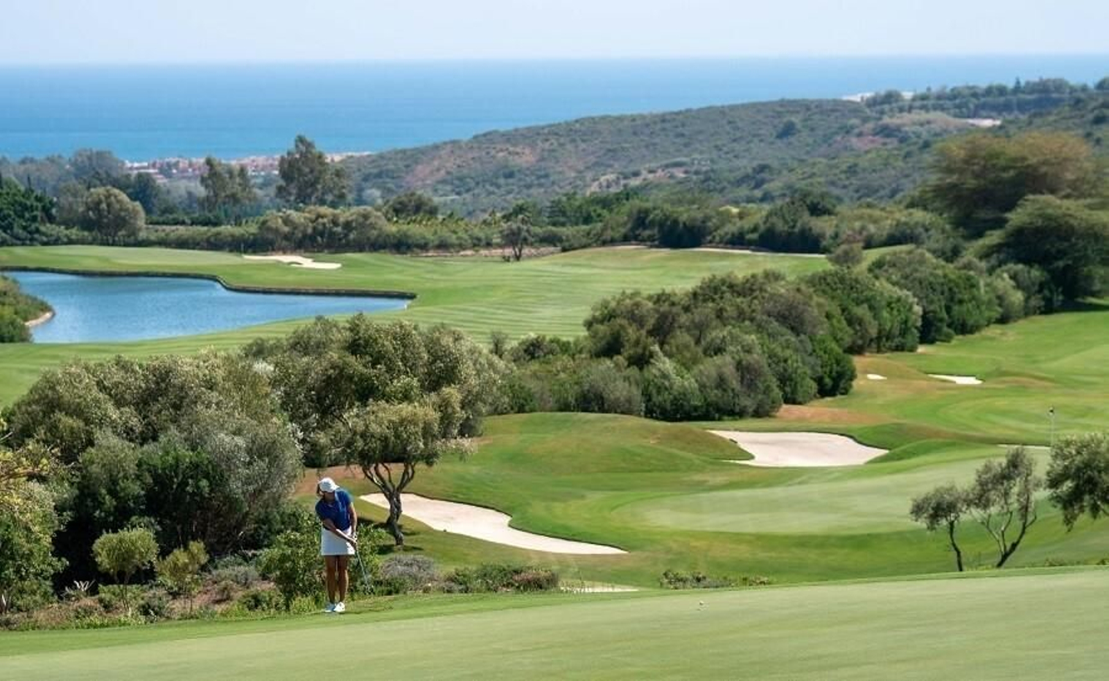 Un campo de golf en Málaga