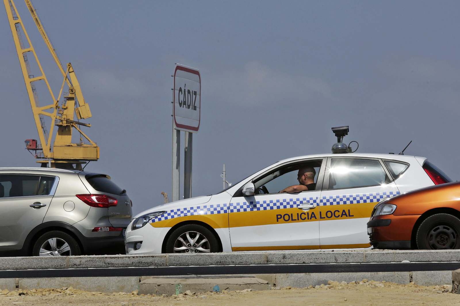 Uno de los radares, en este caso móvil, que actúan en la ciudad.