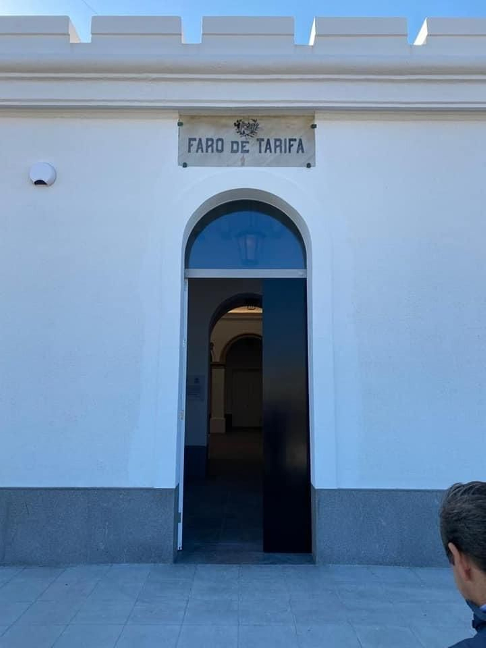 Así ha quedado el faro de la Isla de Tarifa