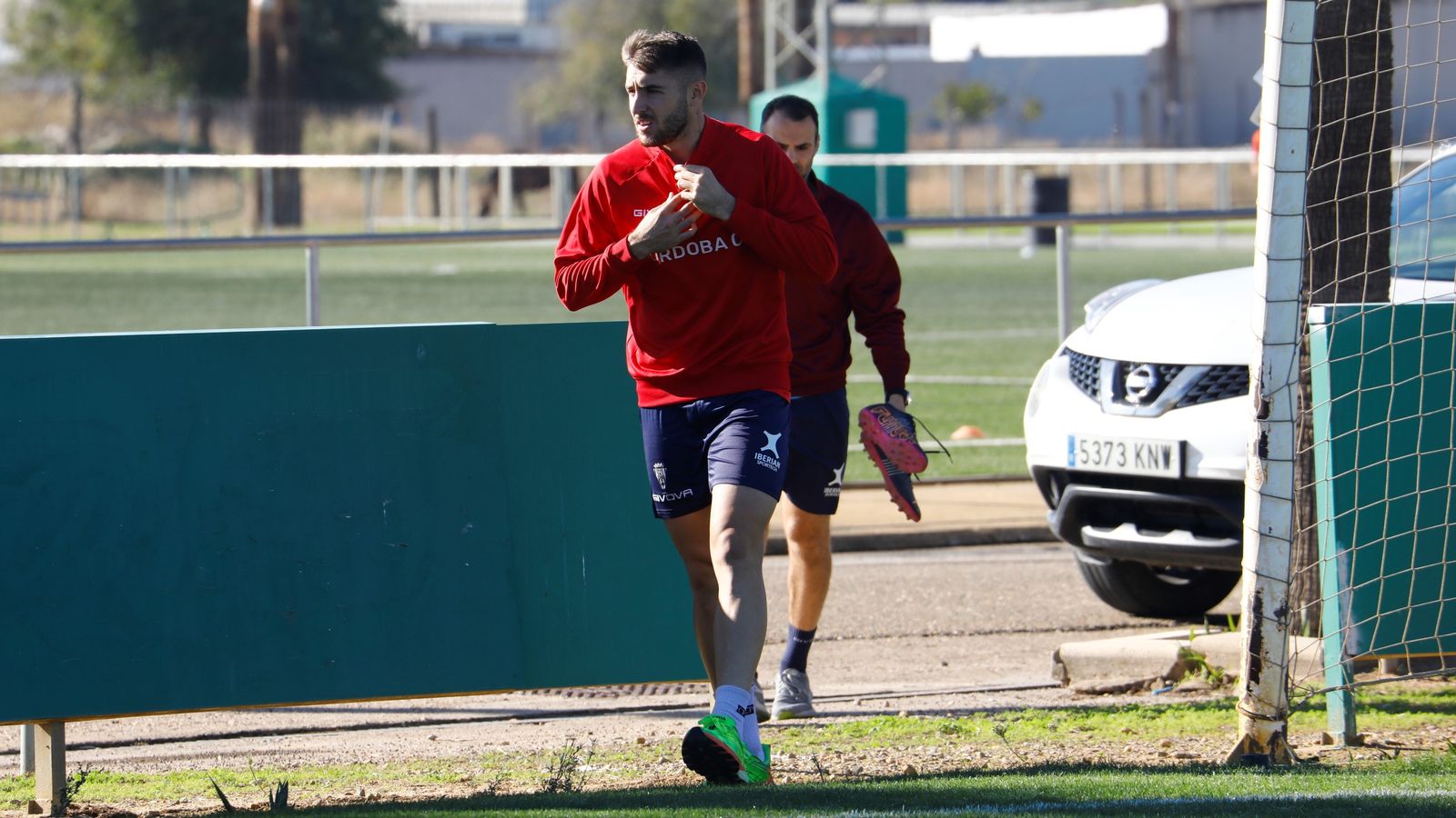 Antonio Casas, a su llegada a la Ciudad Deportiva para ejercitarse en solitario.