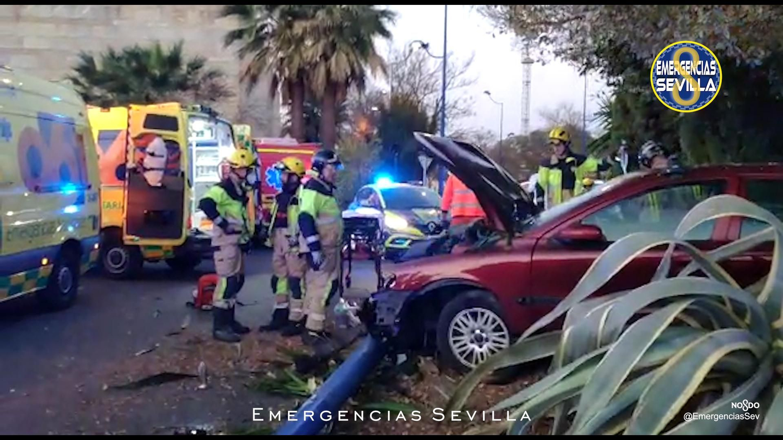 Un miembro de los Gemeliers iba en el coche del accidente mortal de la Cartuja