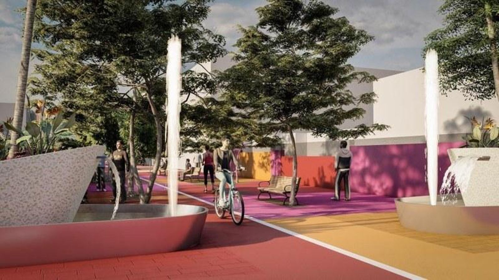 Recreación del proyecto de la Avenida de la Cruz Roja.