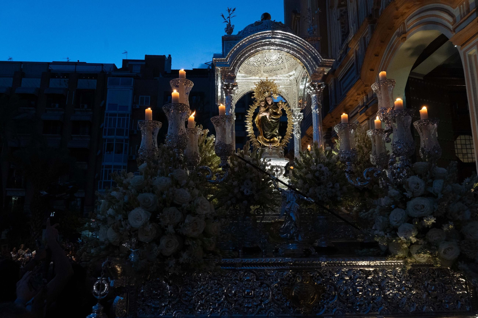 Imágenes del traslado de Nuestra Señora de la Cinta a la Parroquia Mayor de San Pedro