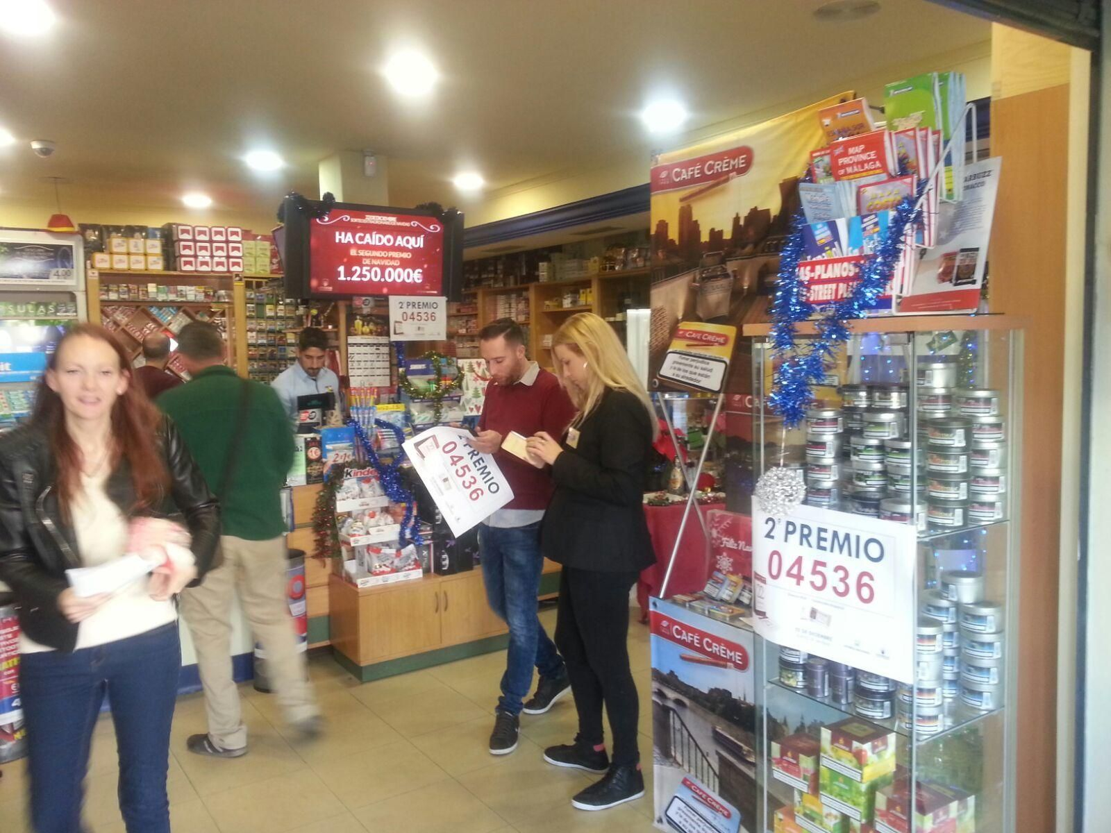 Los premiados en la Lotería de Navidad en Málaga