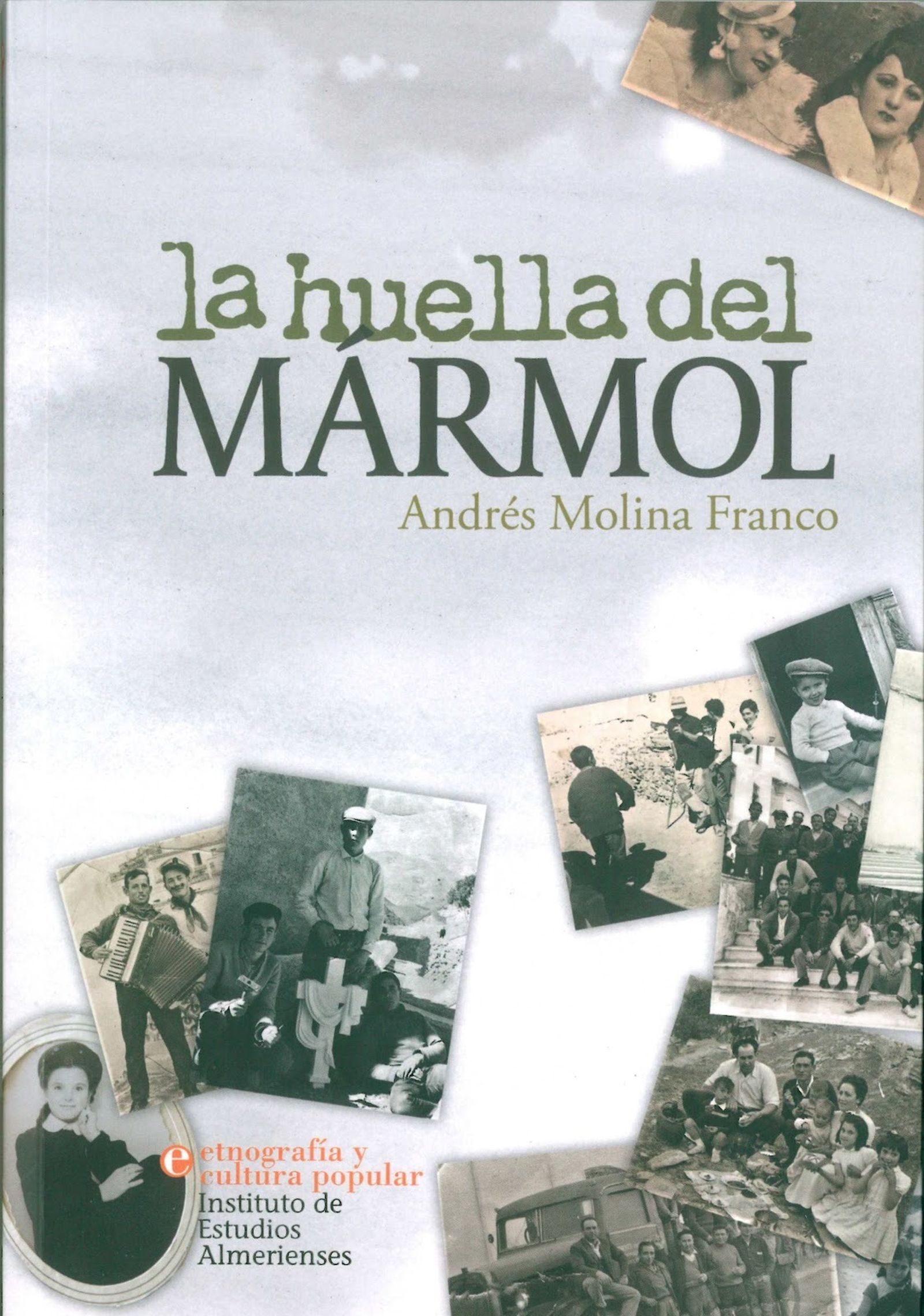 Portada de la obra ‘La huella del mármol’ editado por el IEA.