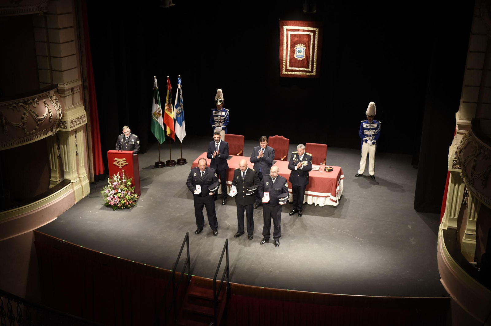 Imágenes del acto del Día de la Policía Local de Huelva