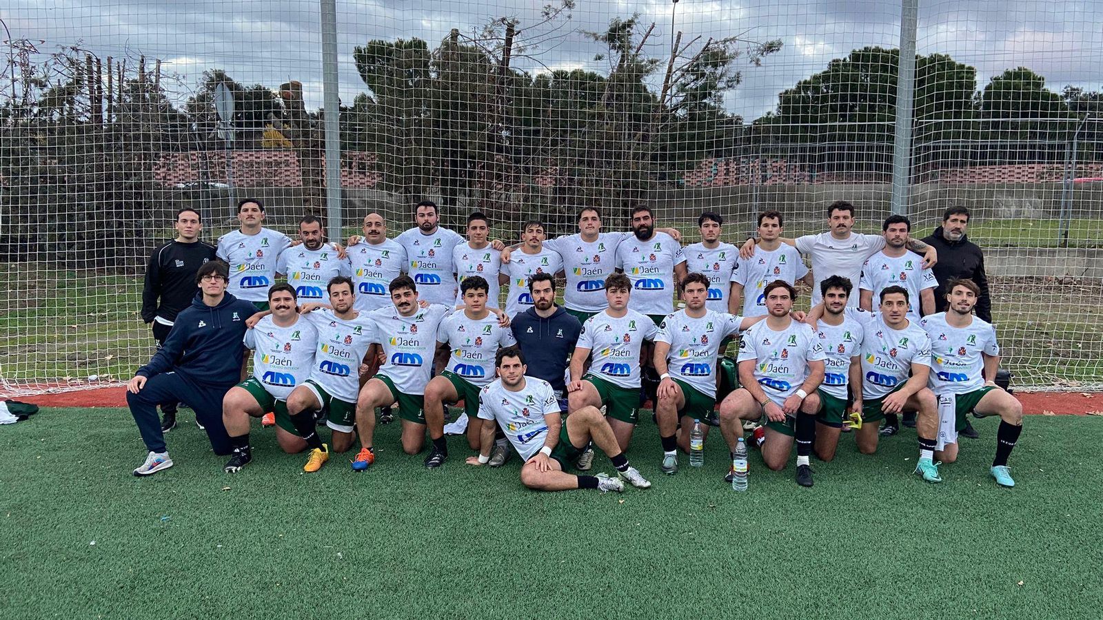Plantel del Jaén Rugby masculino.