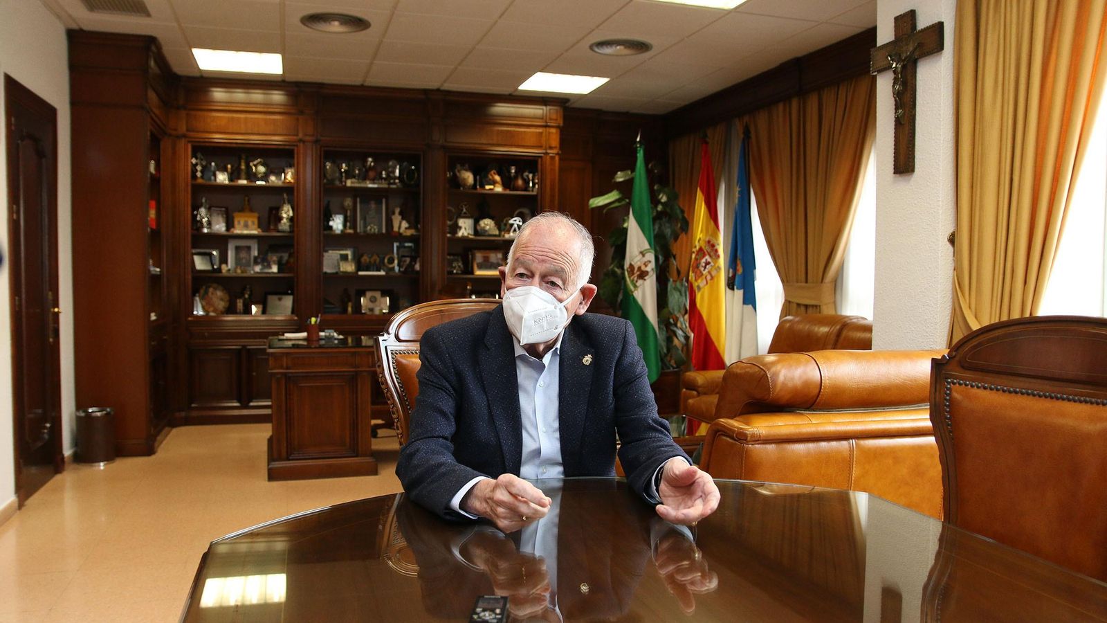 El alcalde de Roquetas, durante la entrevista con Diario de Almería.