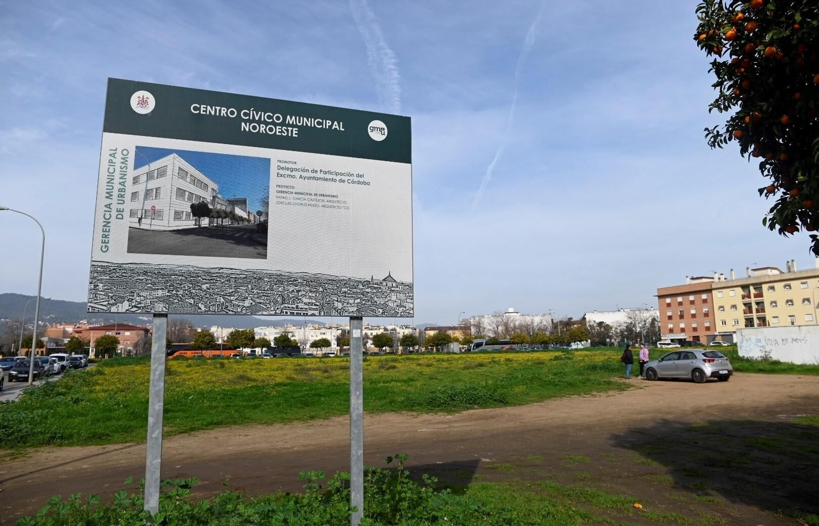 Terrenos en los que se construirá el Centro Cívico Noroeste. Terrenos en los que se construirá el Centro Cívico Noroeste.
