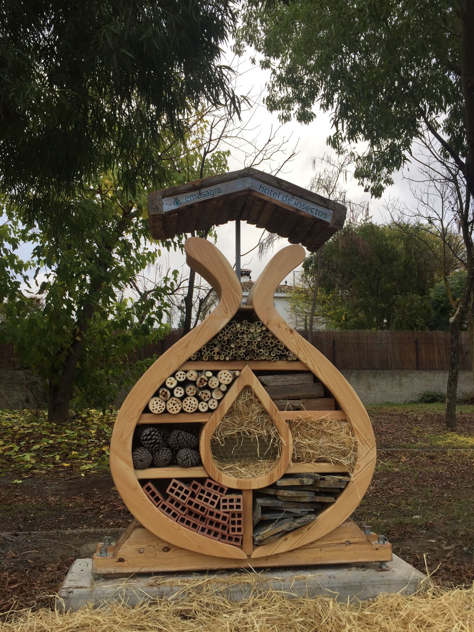 'Hotel de insectos' en la Biofactoría del Sur, en Granada