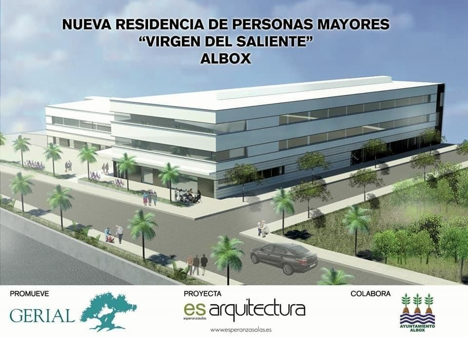 Maqueta del proyecto del geriátrico.