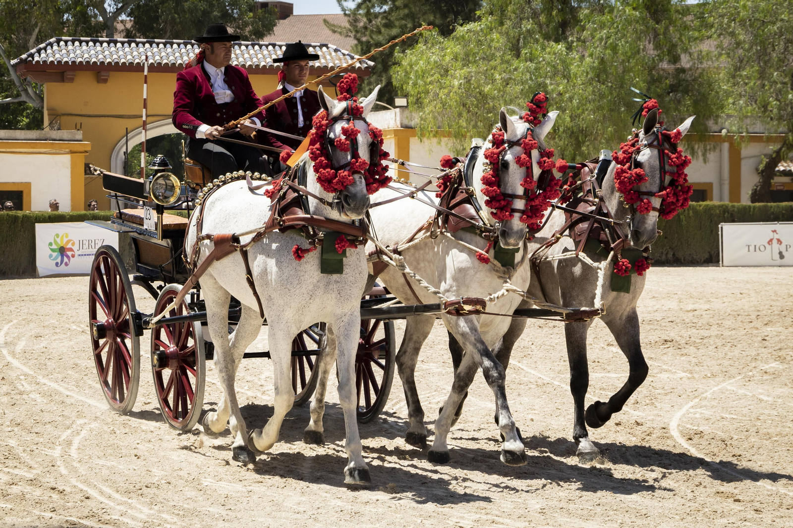 Puro espectáculo en el Concurso de Enganches de la Feria del Caballo de Jerez