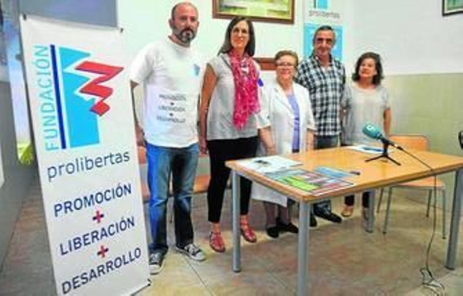 Eduardo García, Belén Sánchez, la Hermana Antonia, Antonio Jiménez y María Teresa Romero.