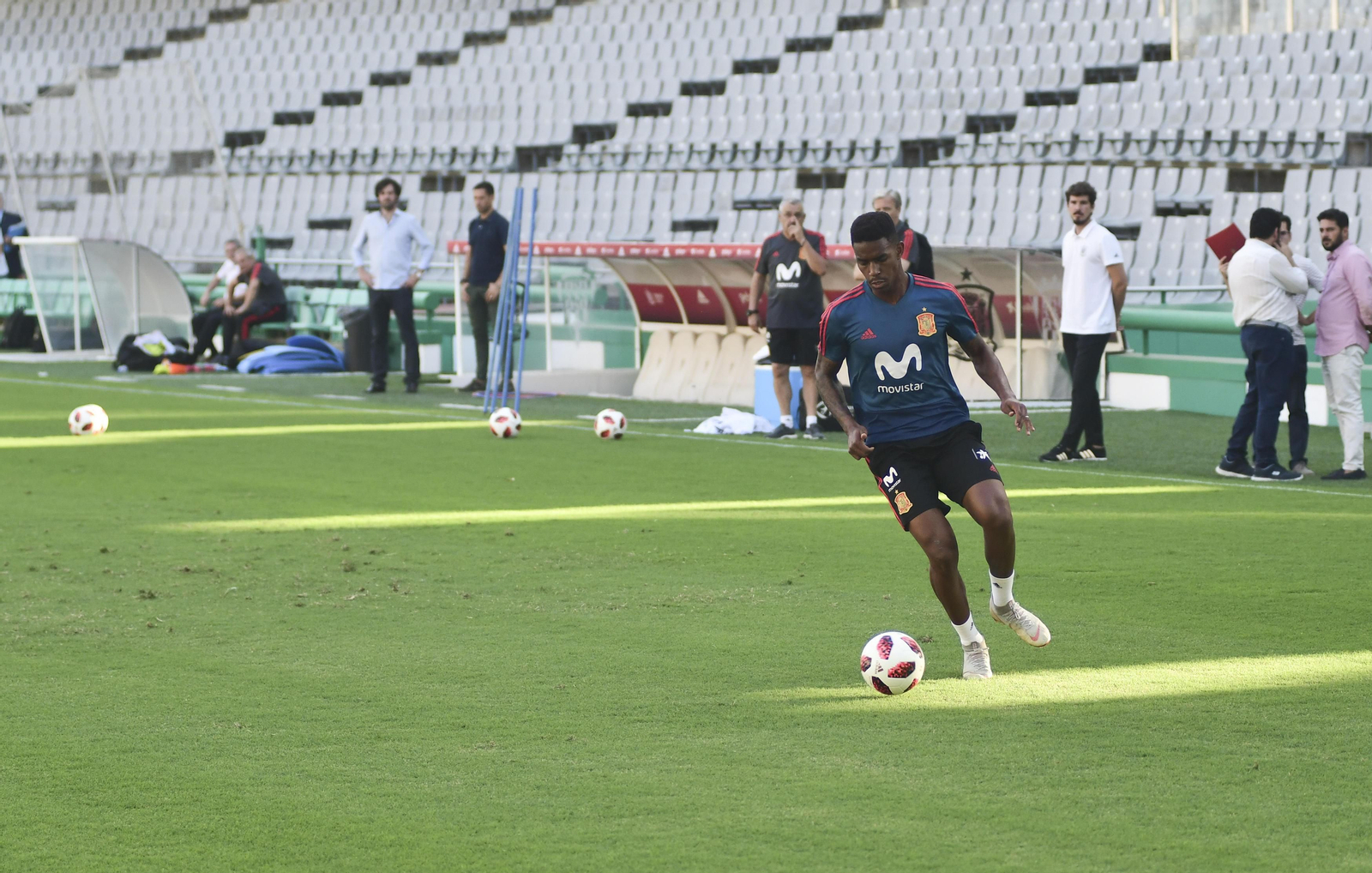 Entrenamiento de la selección sub-21 en El Arcángel