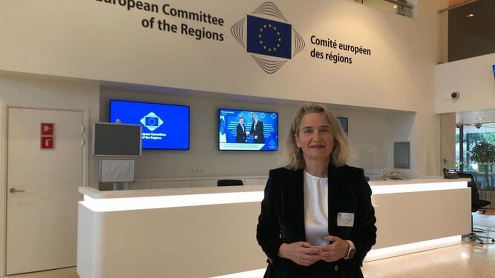 La candidata de Ciudadanos, en el Comité Europeo de las Regiones.