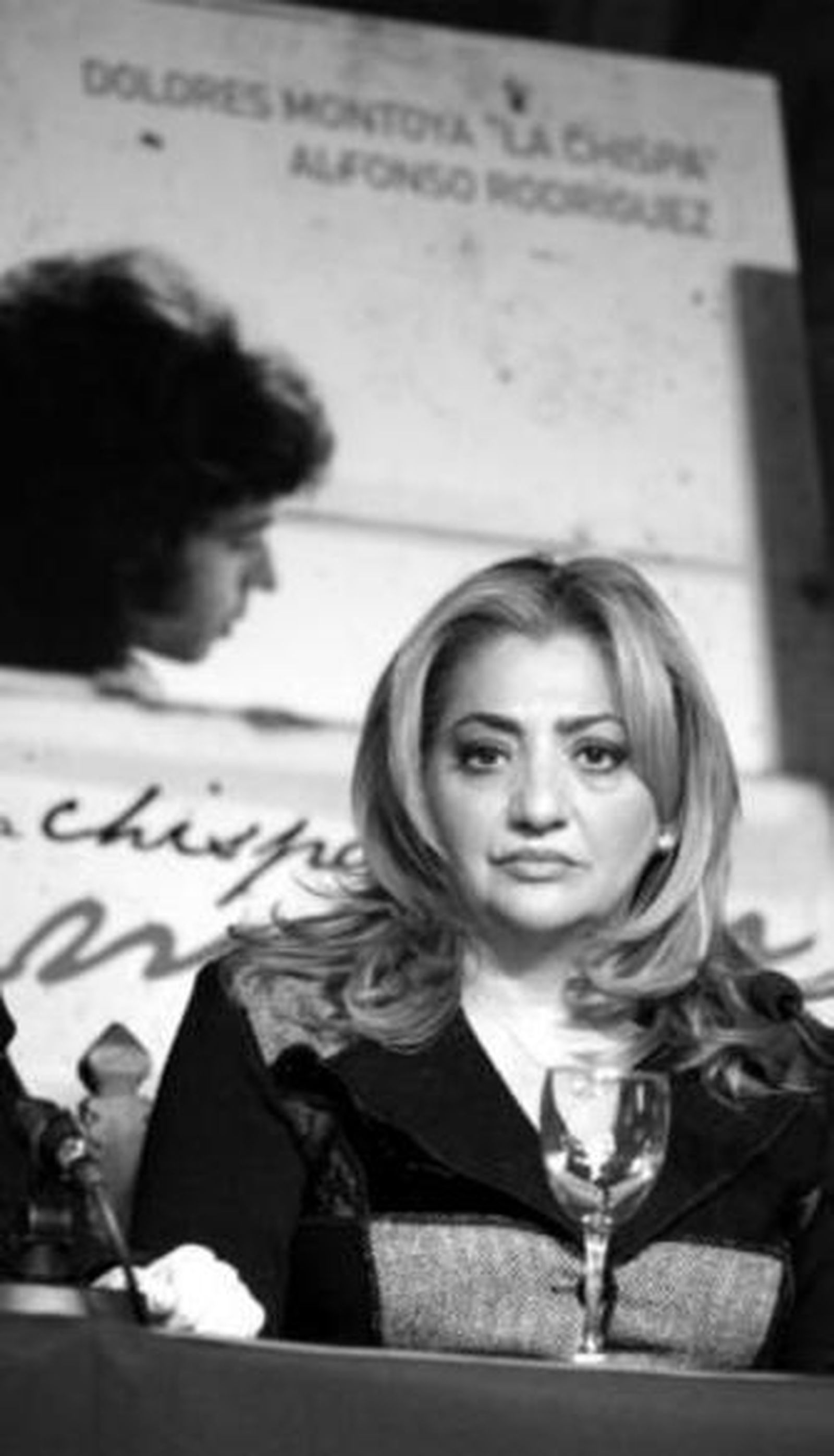 Dolores Montoya, 'Chispa', durante un momento de la presentación.