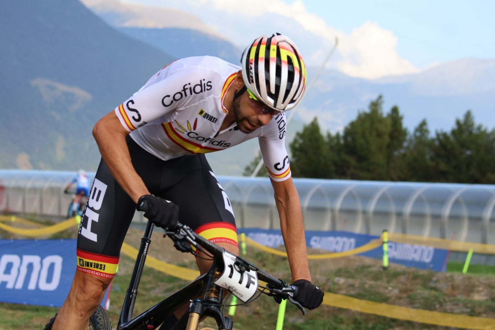 David Valero en un entrenamiento en Andorra.