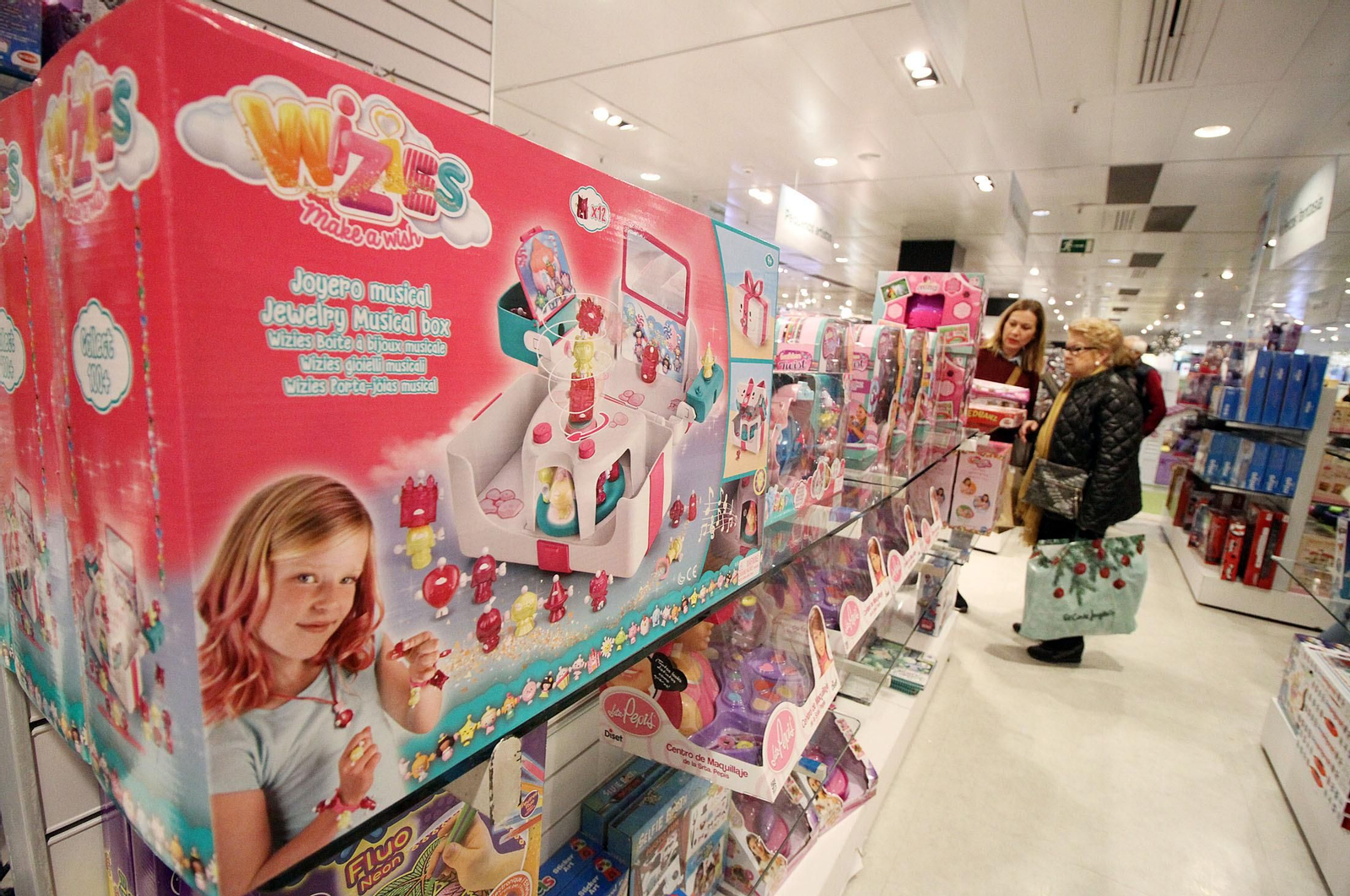 Juguetes en un centro comercial.