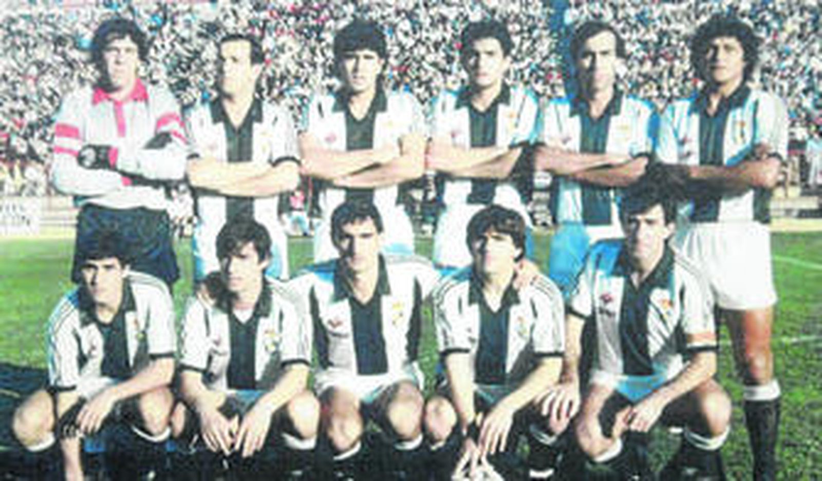 Una formación de la Balona en la andadura 1985-86.