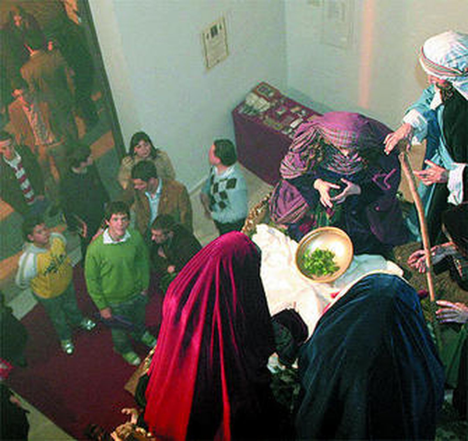 Belén  ubicado en la casa de hermandad de La Mortaja.