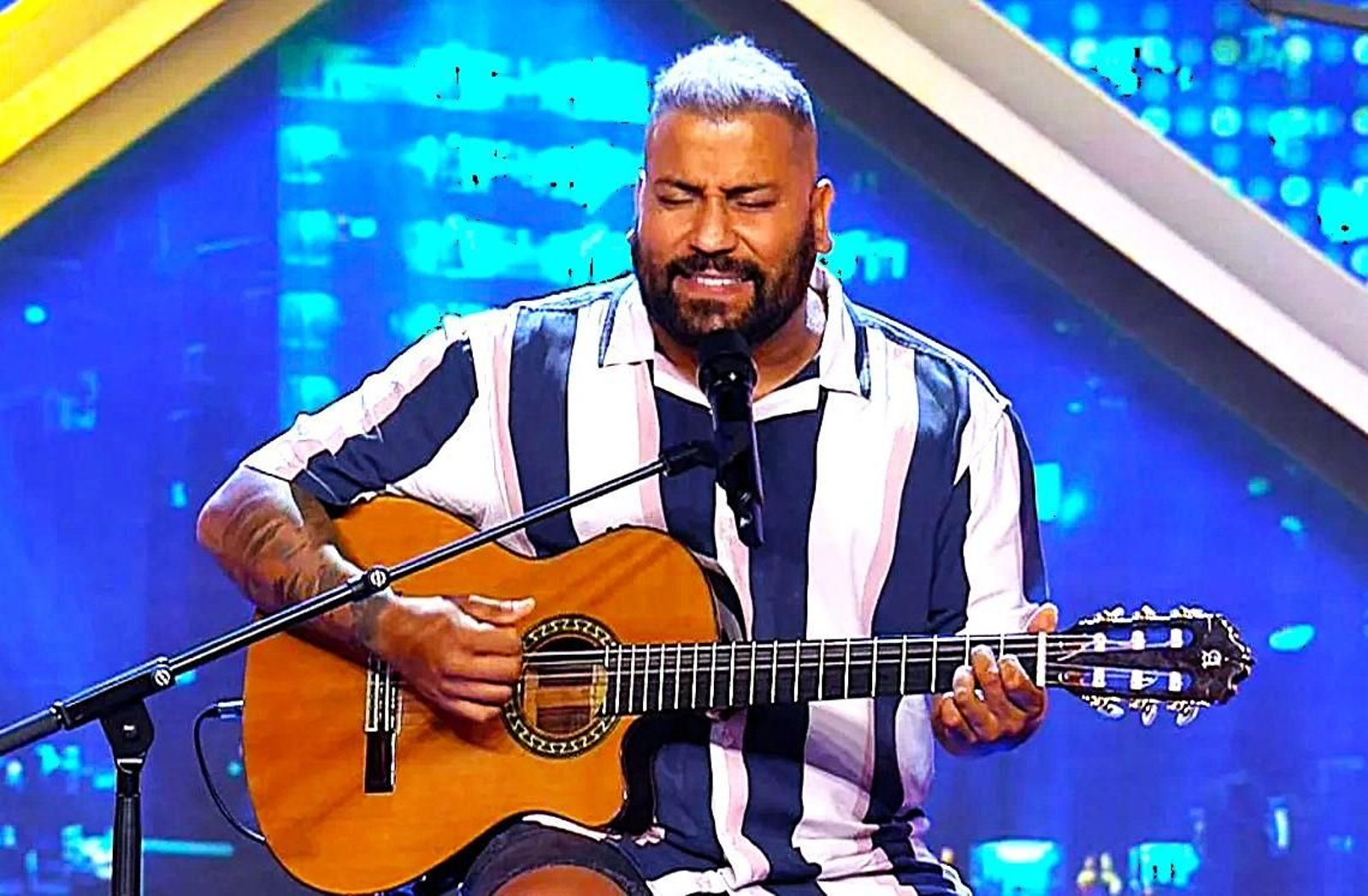 Jesús Cortés durante su participación en Got Talent.