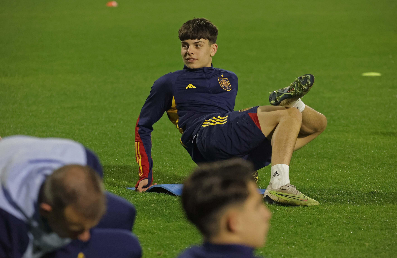 Fotos del entrenamiento de la selección española sub-17 de fútbol en el Ciudad de La Línea