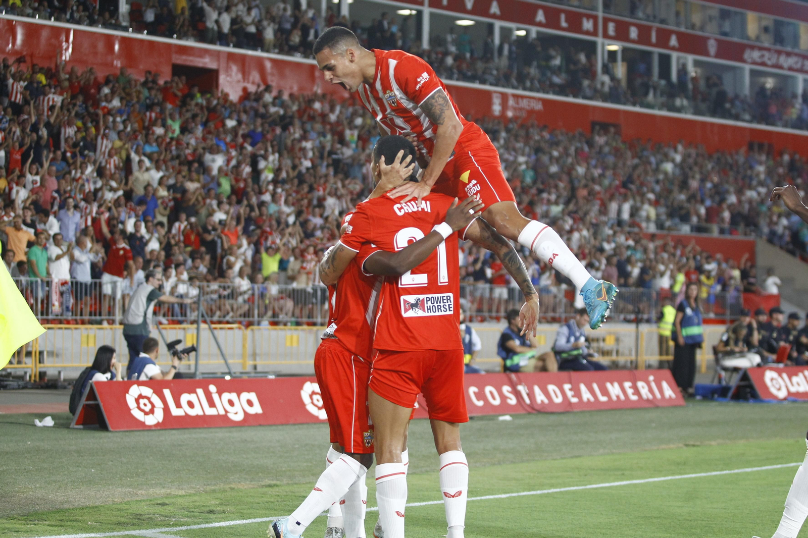 Imágenes del partido U.D. Almería-Real Madrid C.F. de la Liga Santander