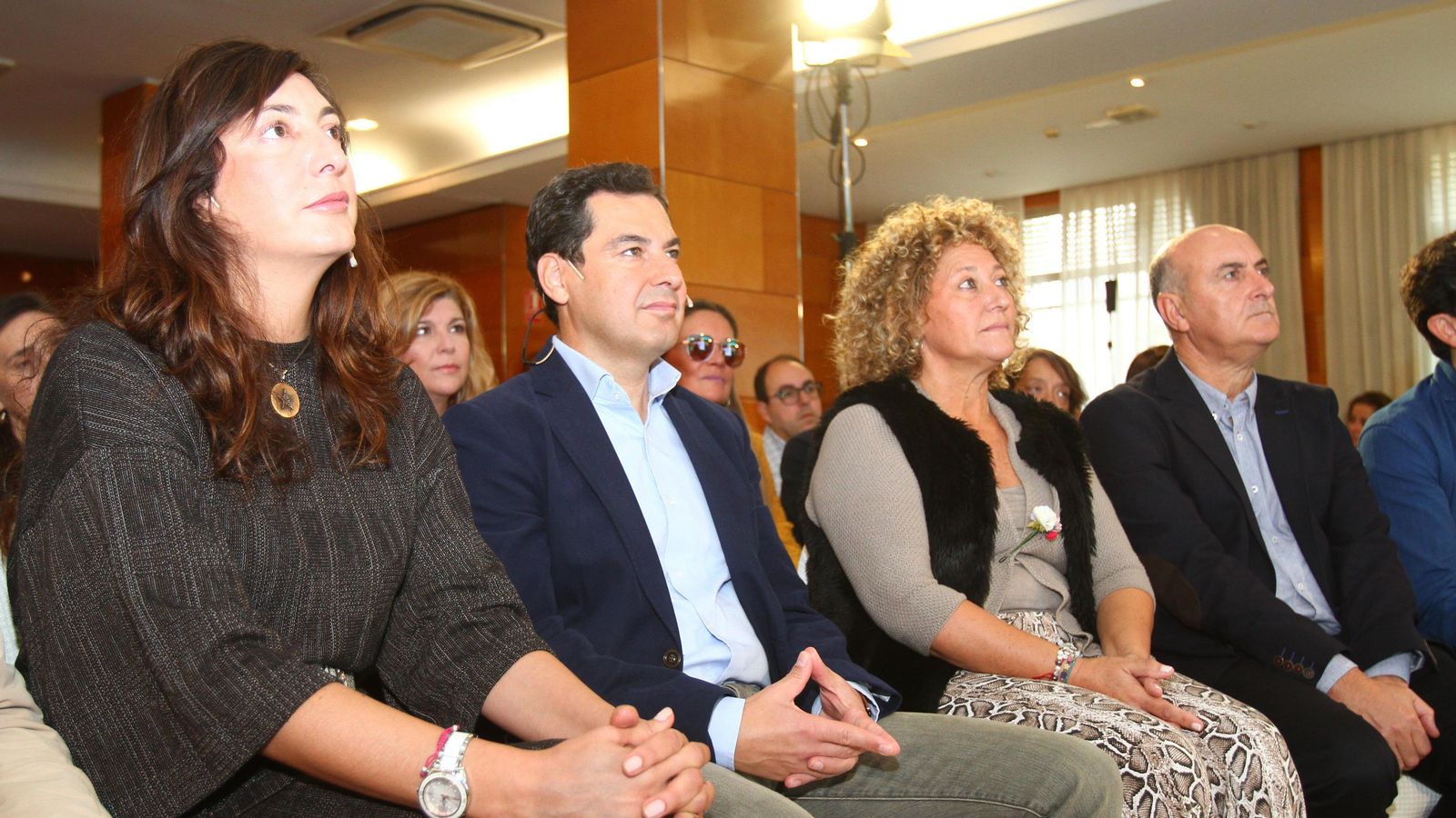 Loles López, Juanma Moreno, Pilar Marín y Juan Manuel González