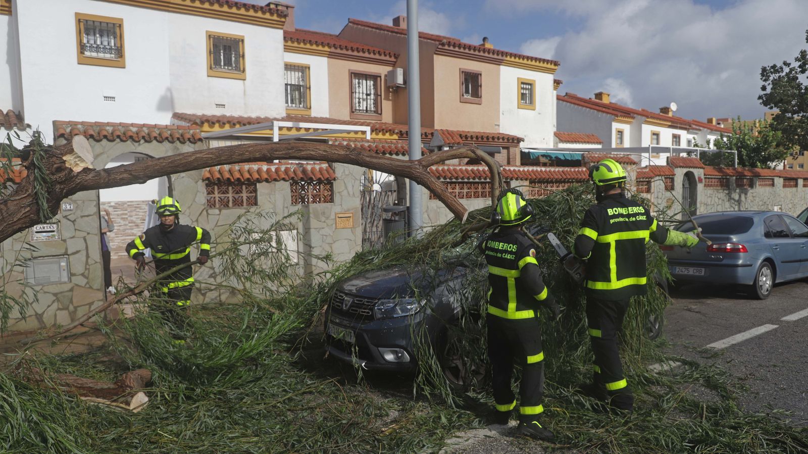 Fotos de los desperfectos provocados por la borrasca Efraín en el Campo de Gibraltar