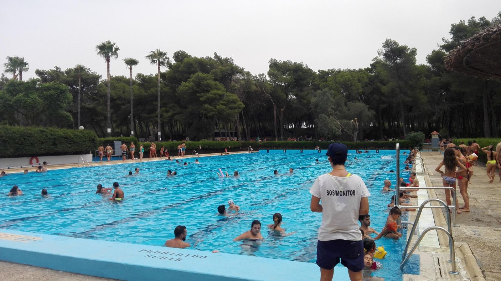 Complejo Municipal de Piscinas durante su apertura el pasado verano.