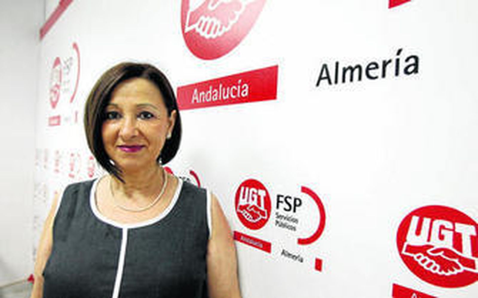 María Rosa Murcia, secretaria del sector autonómico de la FSP UGT Almería.