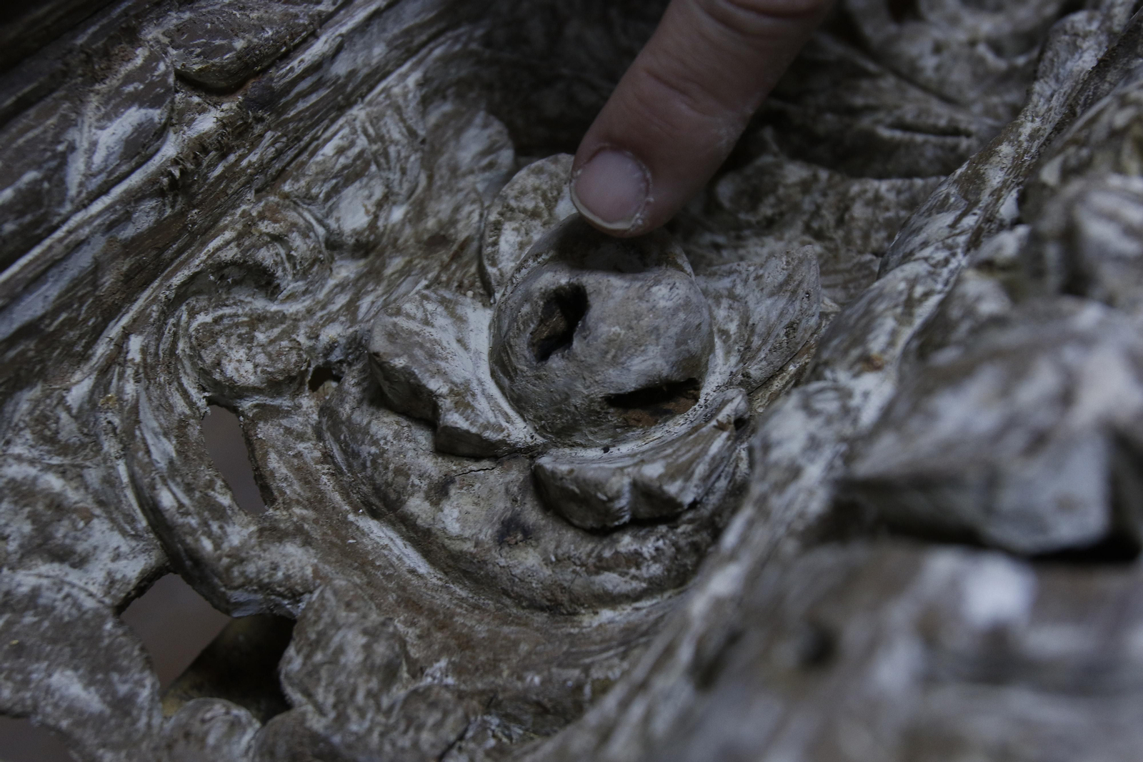 Restauración del paso de La Mortaja