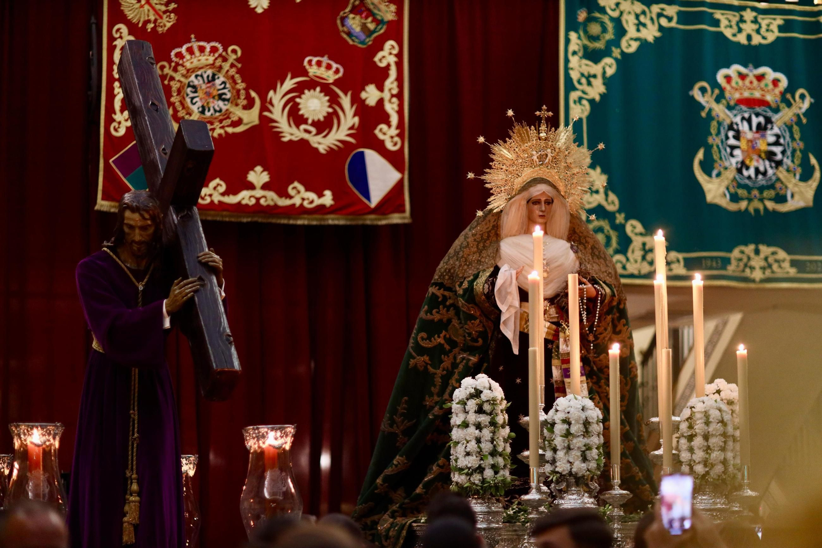 Semana Santa Málaga 2025 | Los traslados de Estudiantes, Paloma y Esperanza, en fotos