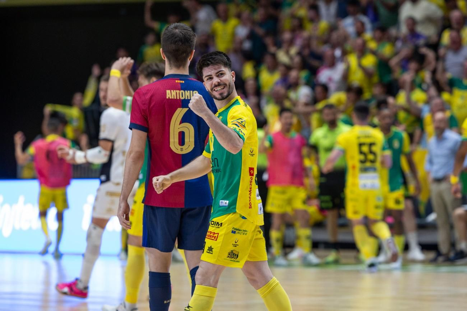 El triunfo del Barça ante el Jaén FS en el Olivo Arena