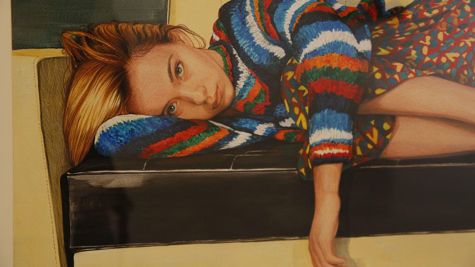 Una de las obras de Agrela que se puede ver en la muestra.