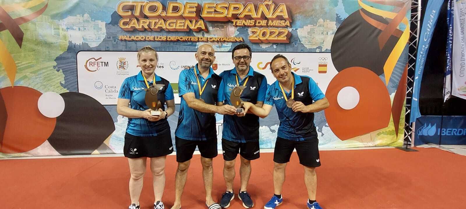 Loe medallistas onubenses en este Nacional disputado en Cartagena.